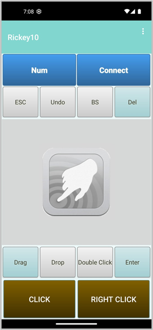 タッチパッド画面