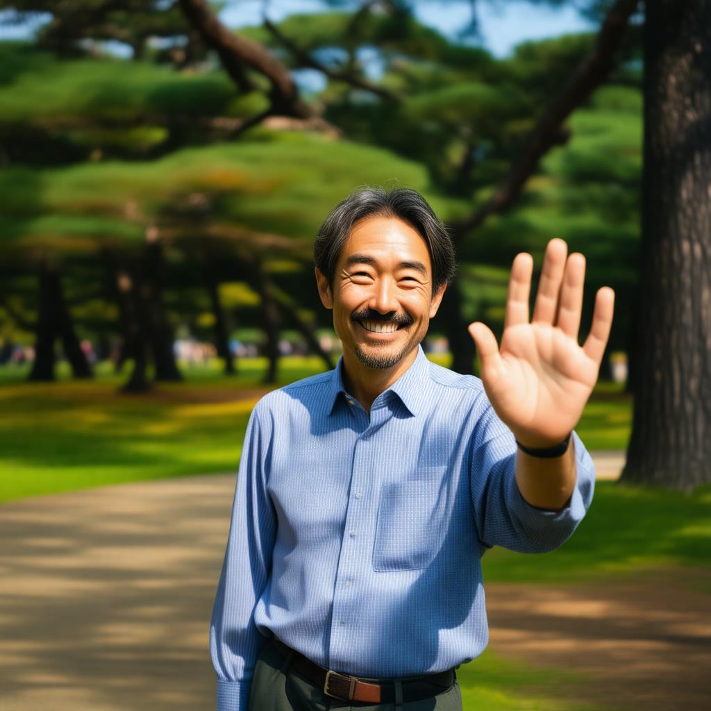 Stable Diffusion 3.5で生成した画像。この画像では背景がCGのようになってしまっているが、より自然な人物描写が可能に