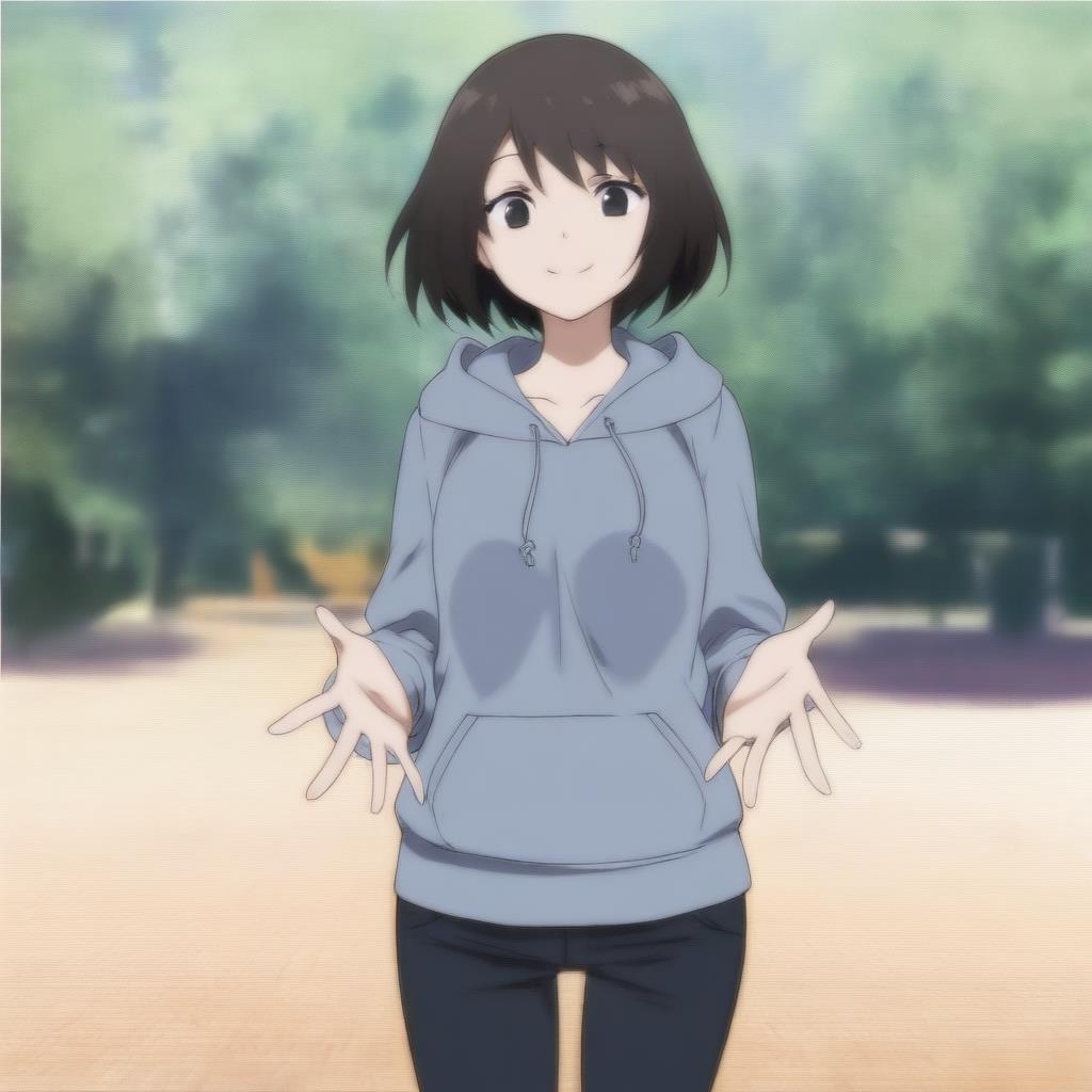 Noob AI XL（開発者：Laxhar Lab）で生成した画像。Illustriousと同じくアニメのワンシーンのような画像を出力可能