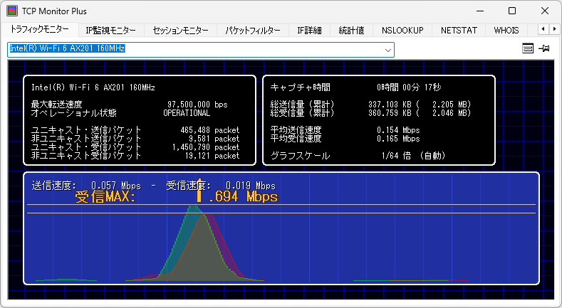 「TCP Monitor Plus」v3.03
