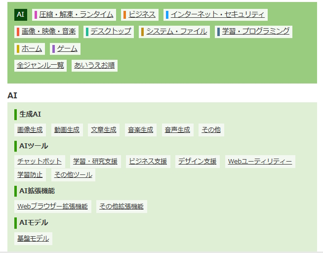 窓の杜ライブラリに「AI」ジャンルを新設しました！
