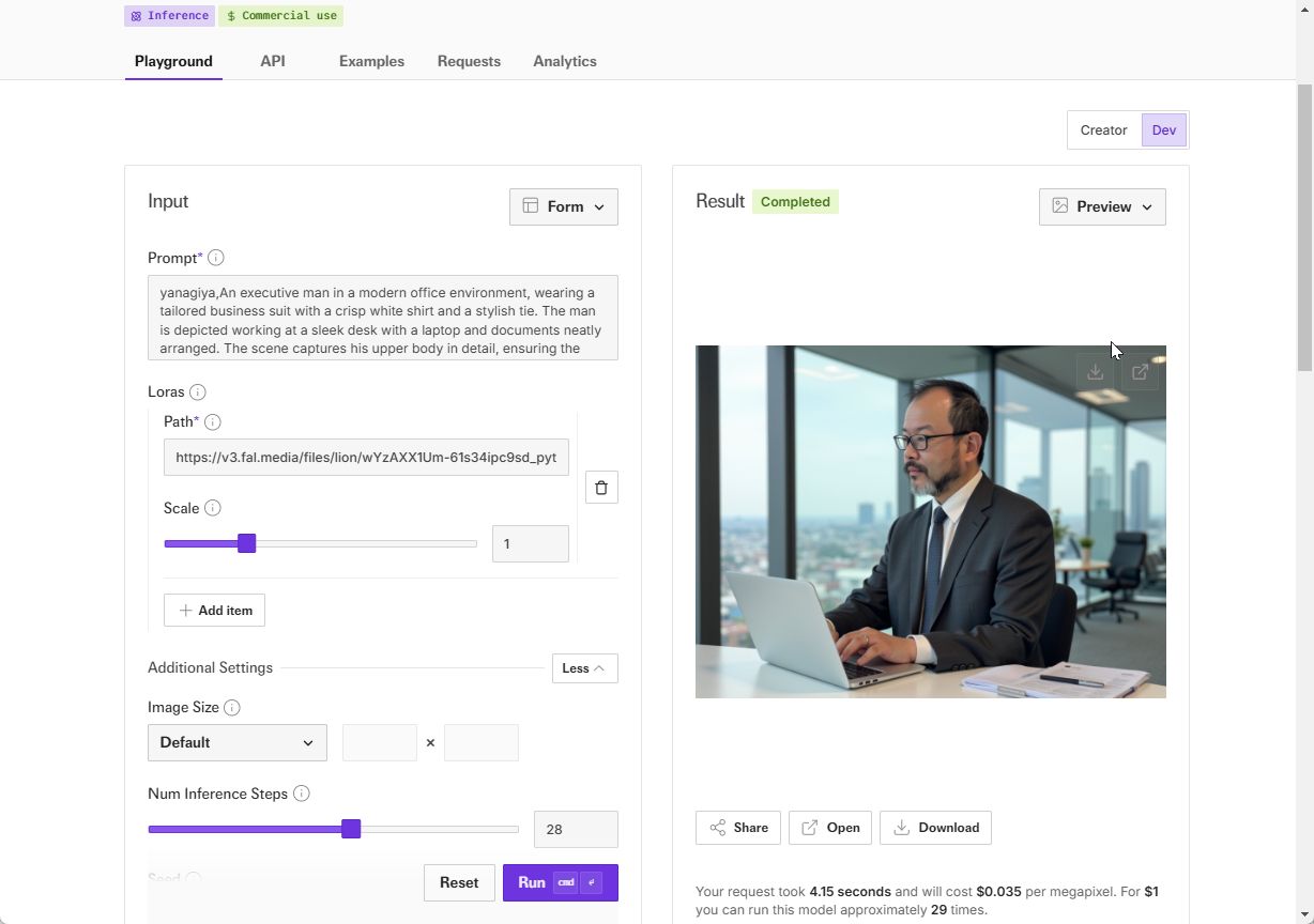 いい感じのオフィスショットを生成できた