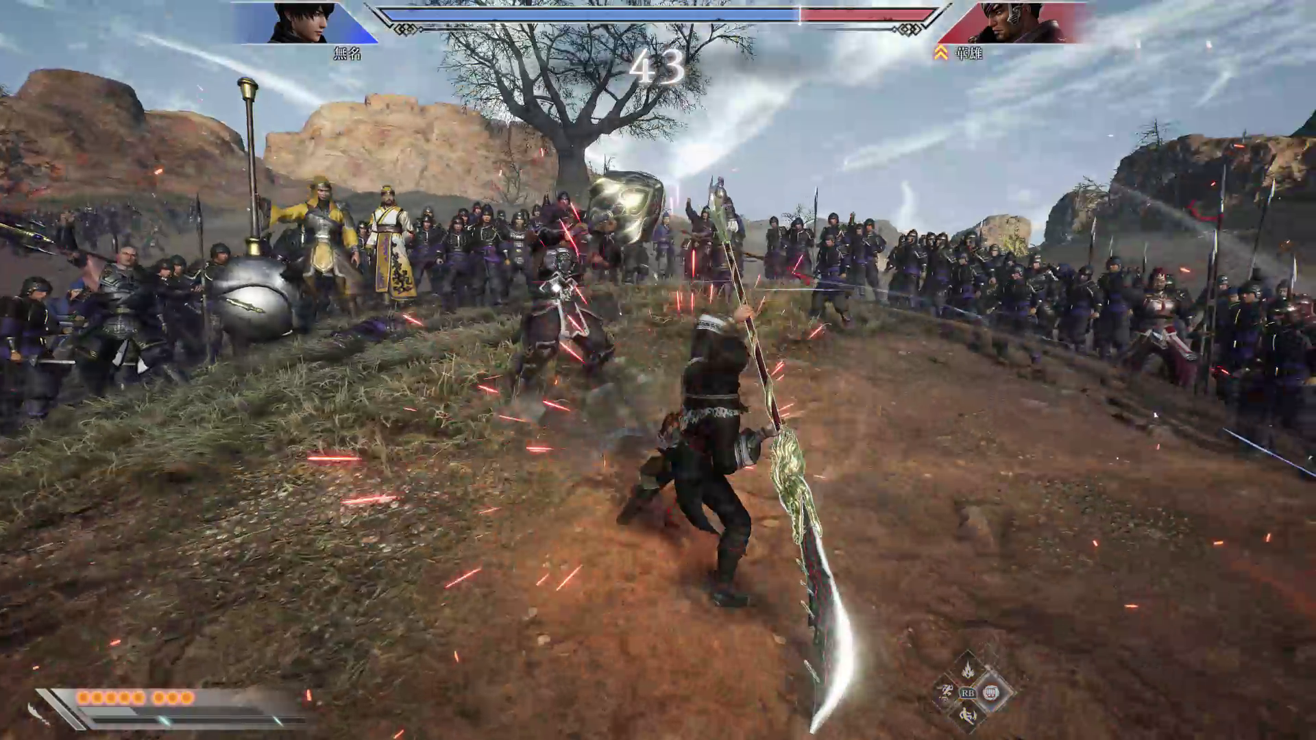 敵の武将と一騎討ち。勝てば無条件に撃破となる