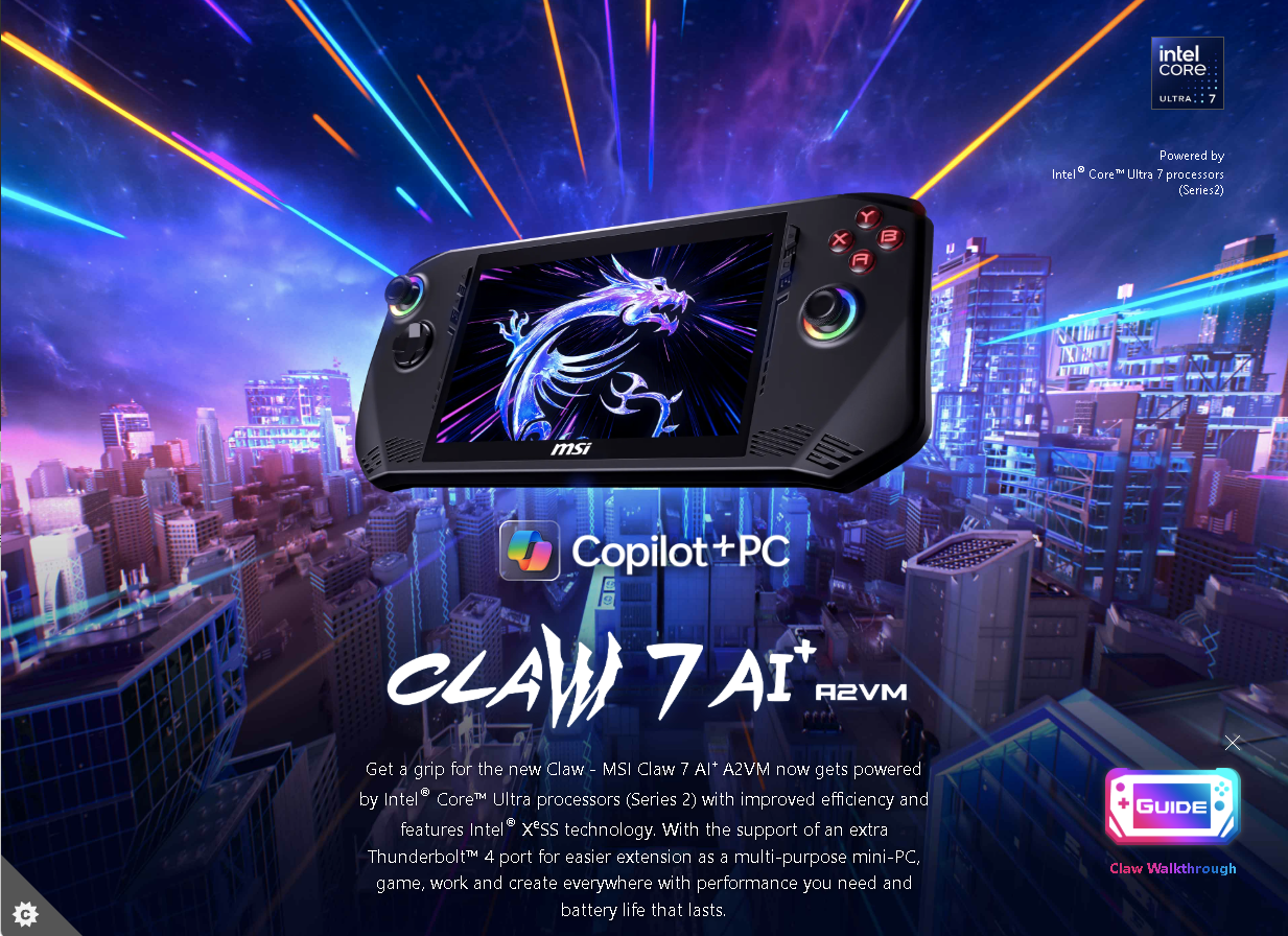 「Claw 7 AI+」のWebサイト