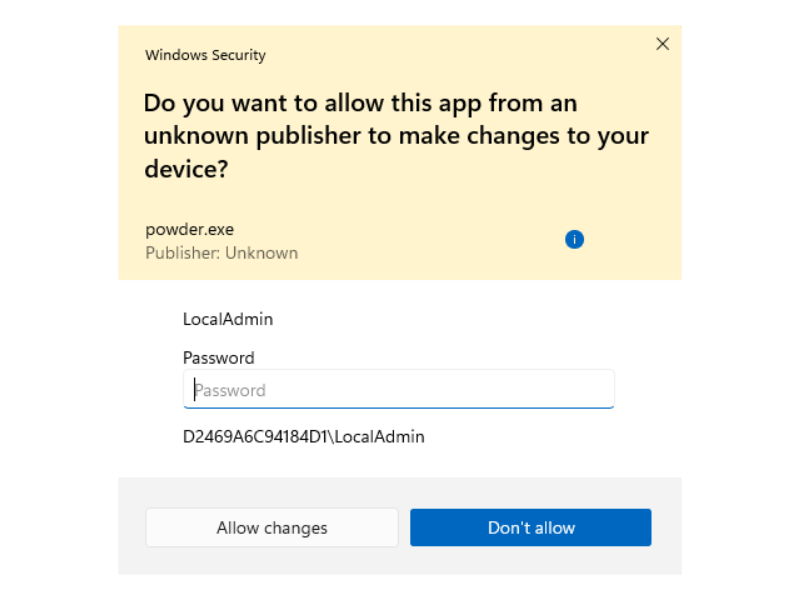 昇格ダイアログのデザイン