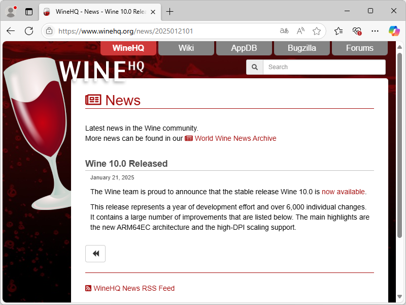 「Wine」の公式サイト