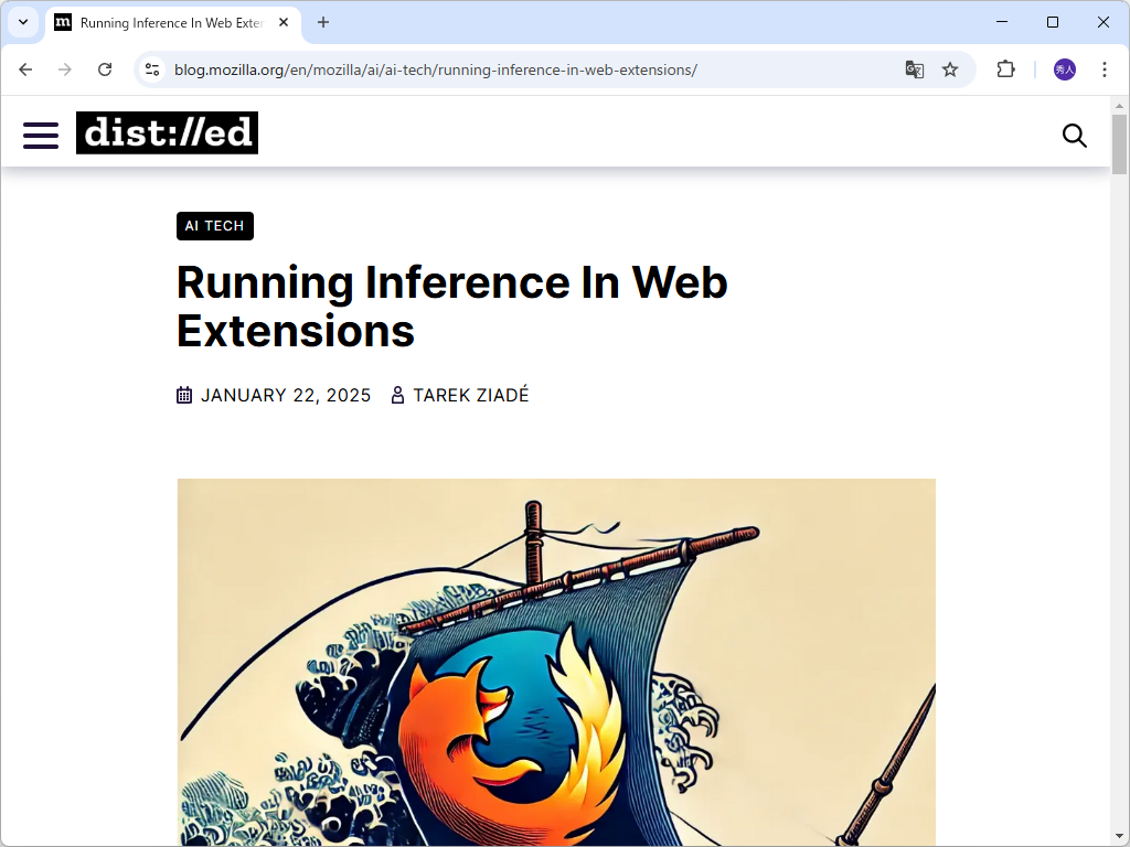 Mozilla、「WebExtensions ML API」を発表