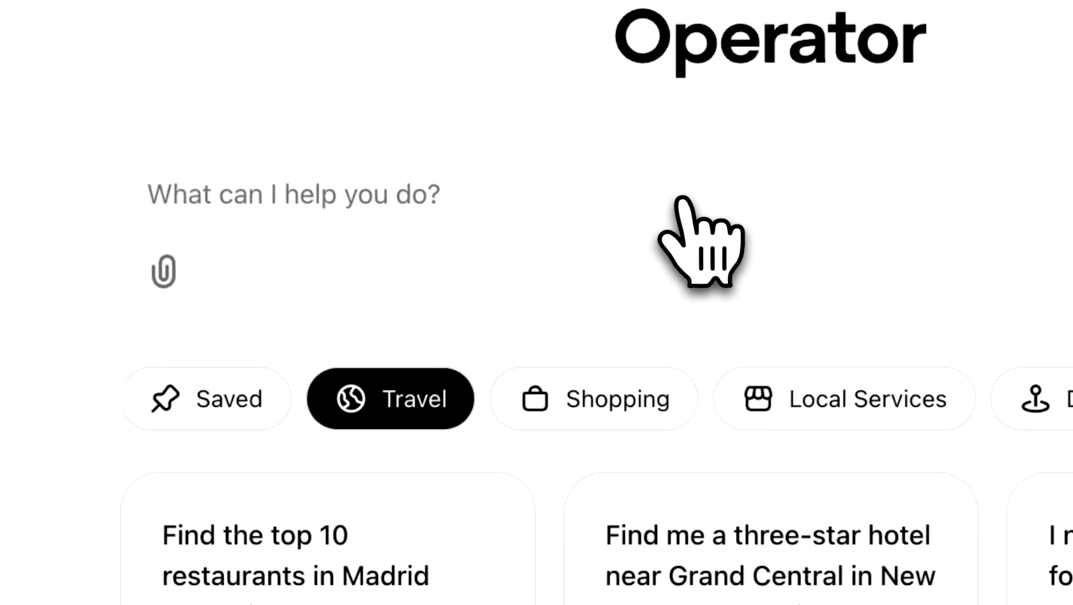 「Operator」の入力画面