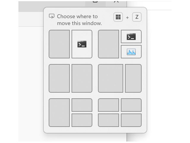 スナップフライアウトのインラインメッセージ
