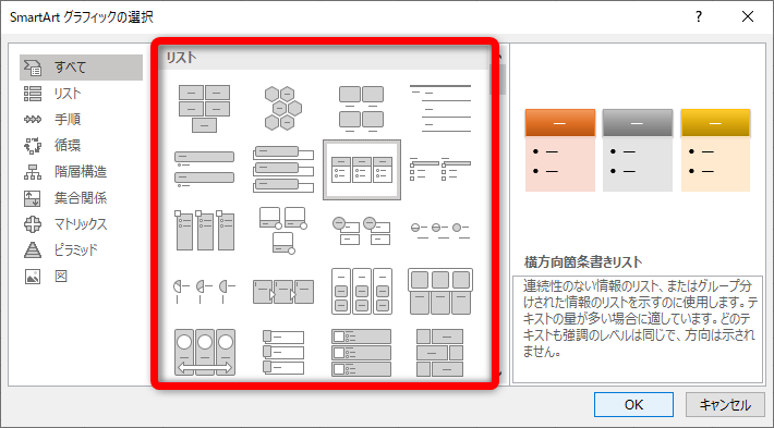 ［SmartArt］は一覧から選ぶだけと思い込んでいませんか？