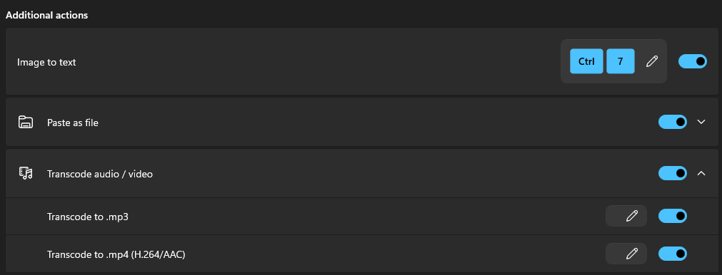 設定画面。不要であれば無効化も可能