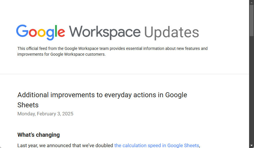 「Google スプレッドシート」の貼り付けやフィルター設定操作が最大50％高速化