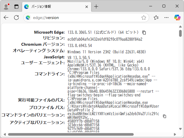 「Chromium」はv133.0.6943.54へ