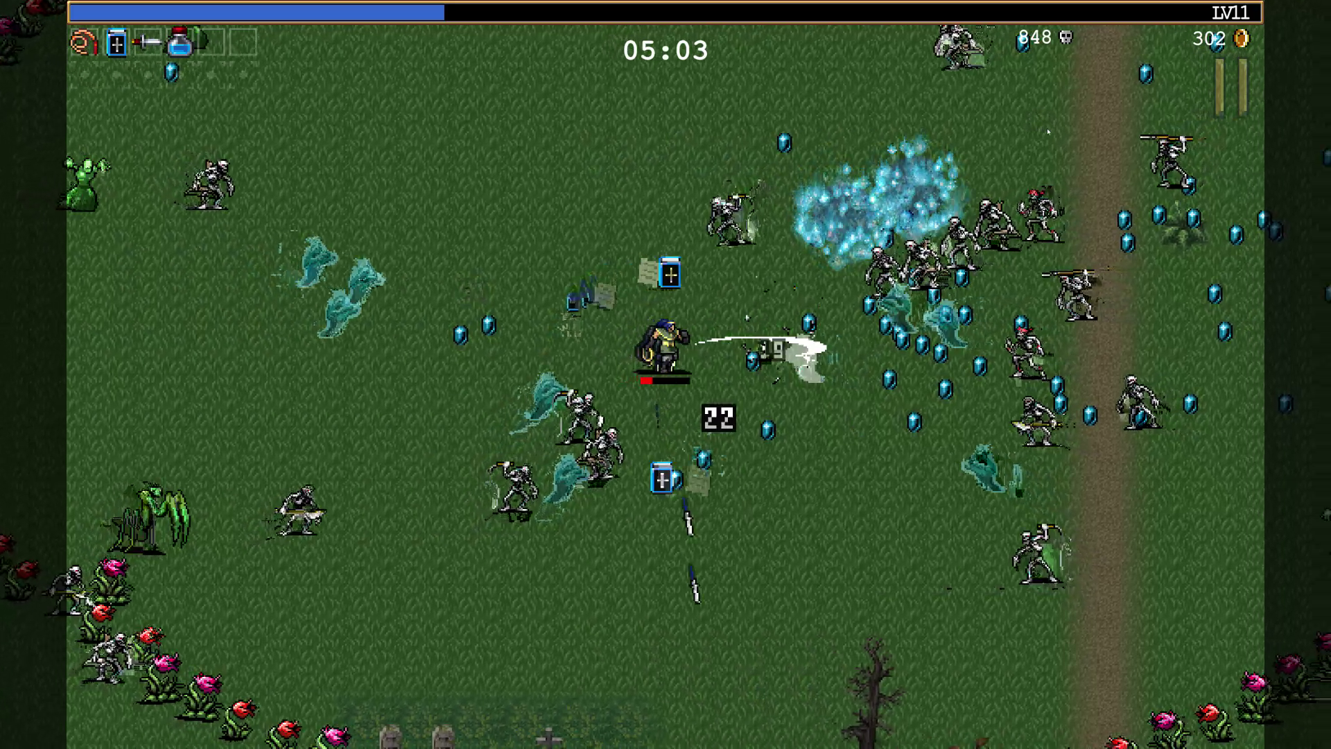 武器を選ぶと、既に持っている武器とは別の攻撃が同時にできるようになる