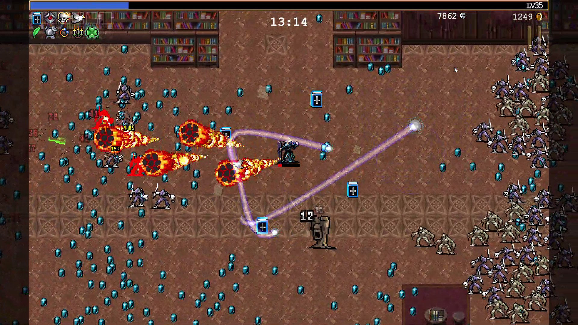 複数の武器を同時に使えるようになると、攻撃がかなり派手になる