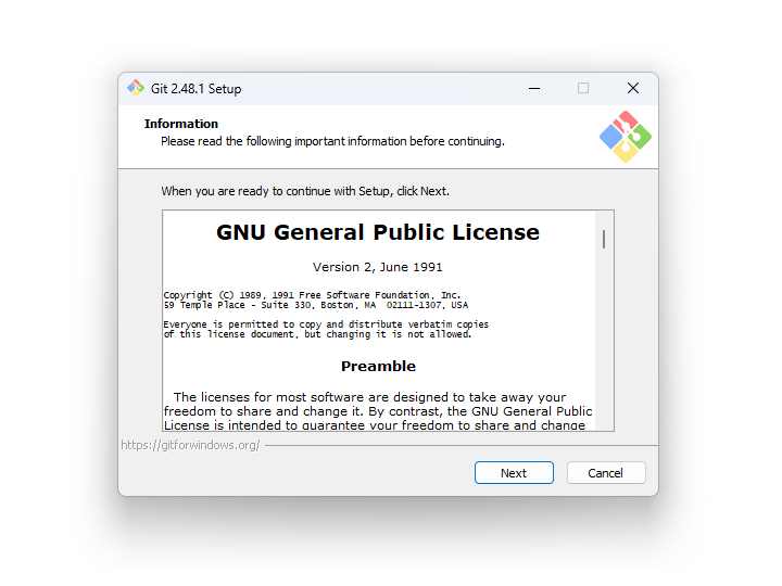 「Git for Windows」v2.48.1