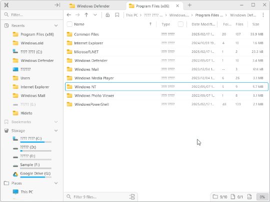 初期状態では日本語が文字化けするなどの課題もあるが、快適さはWindows標準の「エクスプローラー」とは比べ物にならない