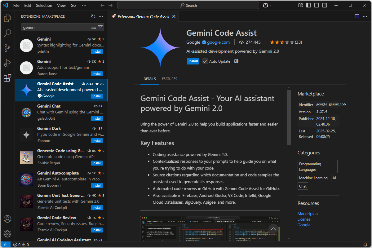 「Visual Studio Code」であれば拡張機能が用意されている