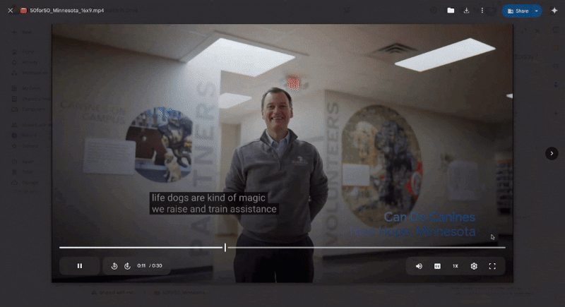 「Google ドライブ」内の動画の字幕検索・特定箇所へジャンプする機能が追加
