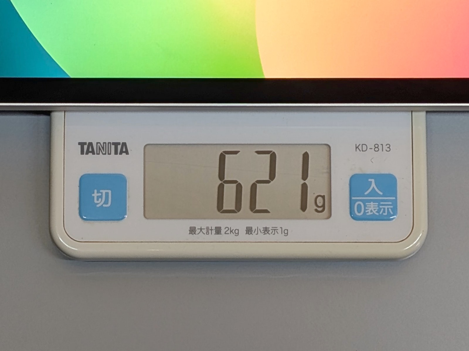 「iPad Air」は実測621g