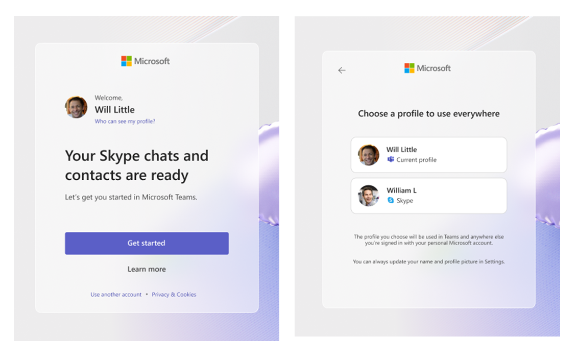 「Skype」から「Teams Free」への移行機能