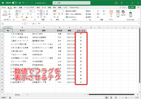 ステータスを簡単に設定したい！