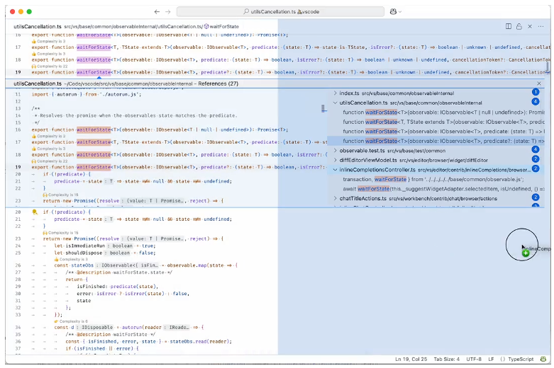 ピークのドラッグ＆ドロップ