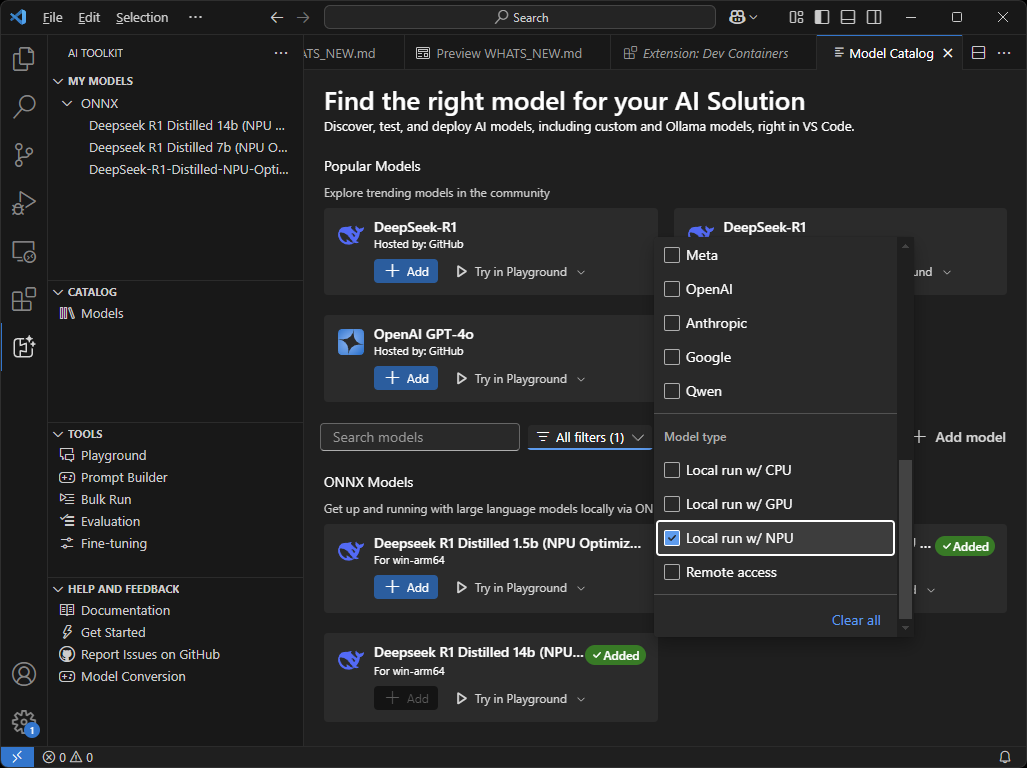 以前よりNPU対応モデルを探しやすくなっている