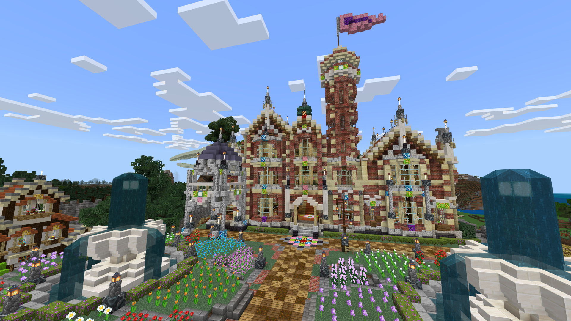 領主の城は美しく装飾され、プレイヤーを迎えてくれる