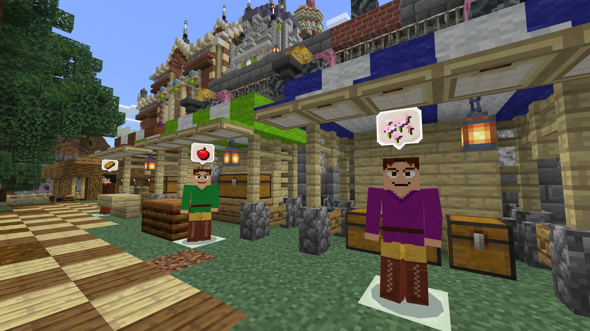 取引所で冒険の助けになるアイテムを売買