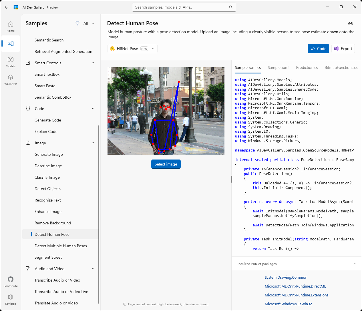 デモを動かしながらサンプルコードを参照できる