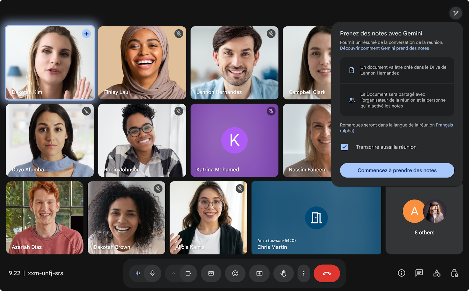 「Google Meet」の「Take notes for me」が7カ国語にも対応