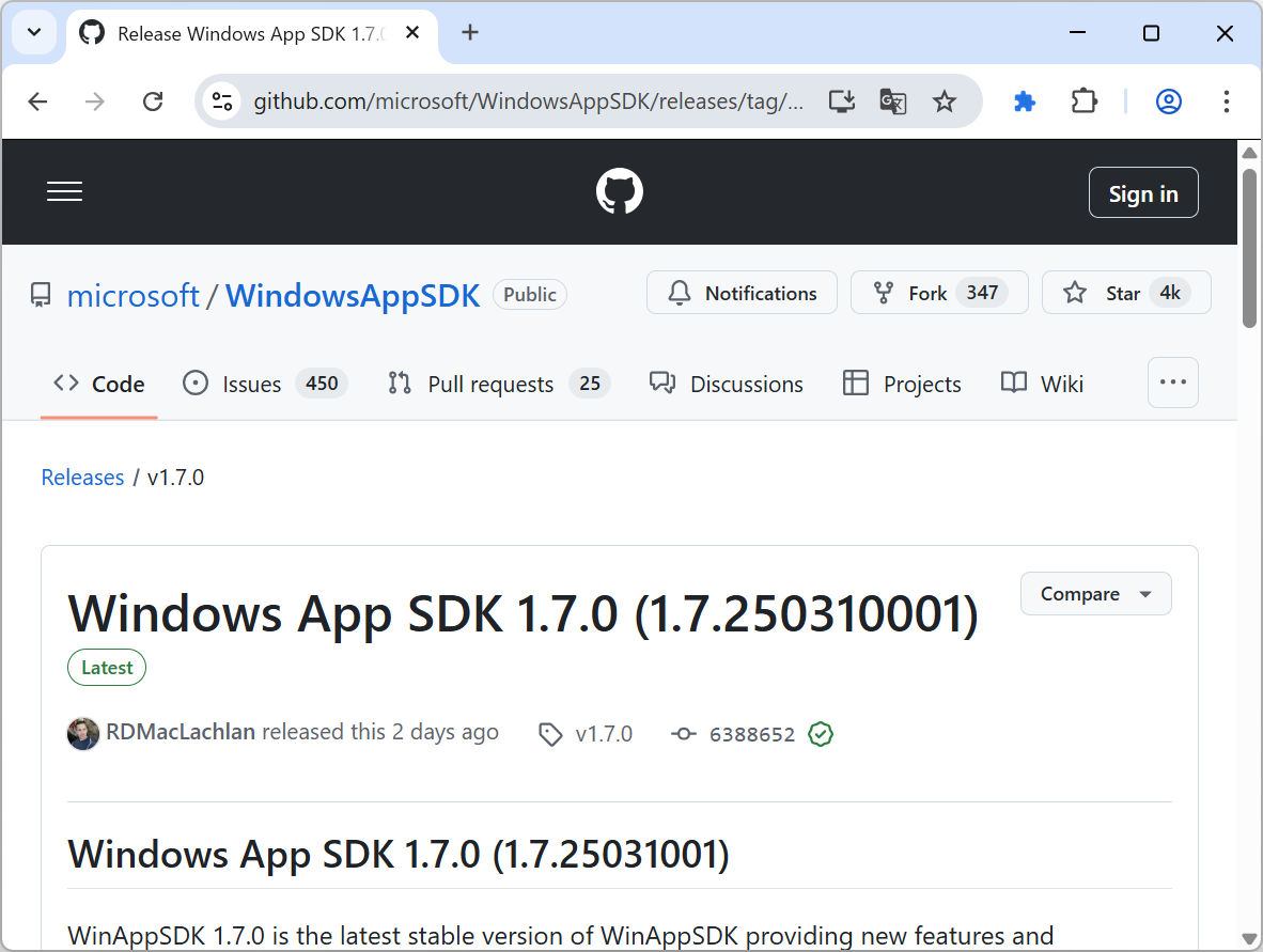 Microsoft、「Windows App SDK 1.7」をリリース