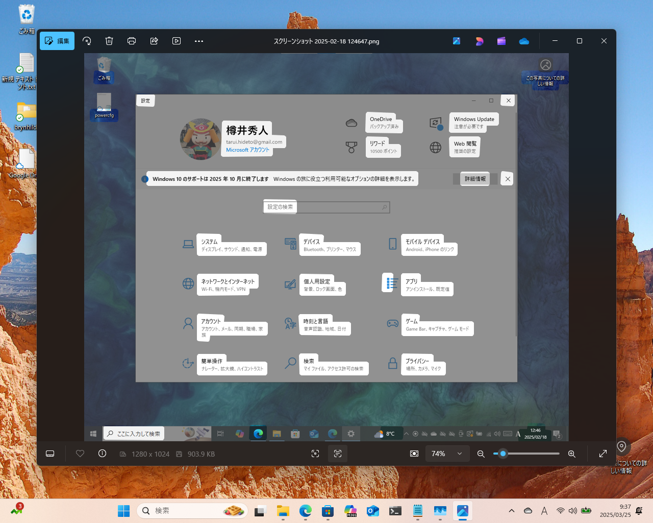 検出されたテキストが選択可能な状態となる