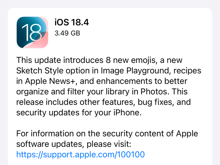 「iOS 18.4」などが公開