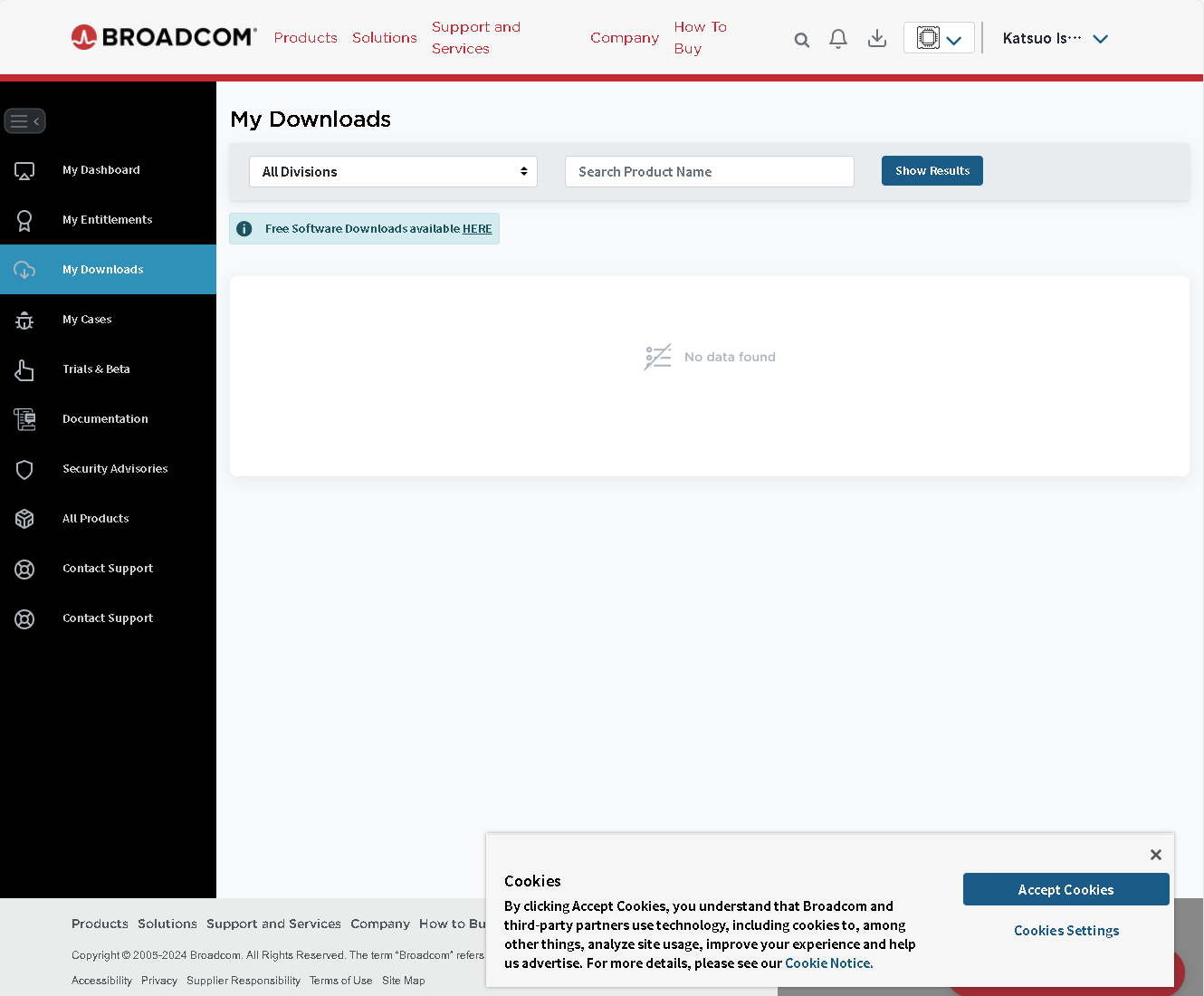 左上にある［Free Software Downloads available HERE］をクリック