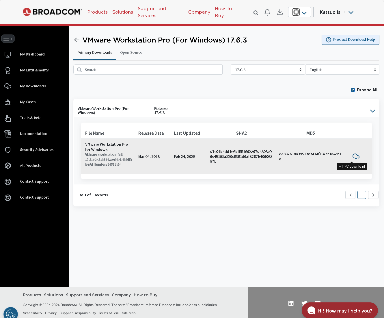 これでようやくダウンロードできる