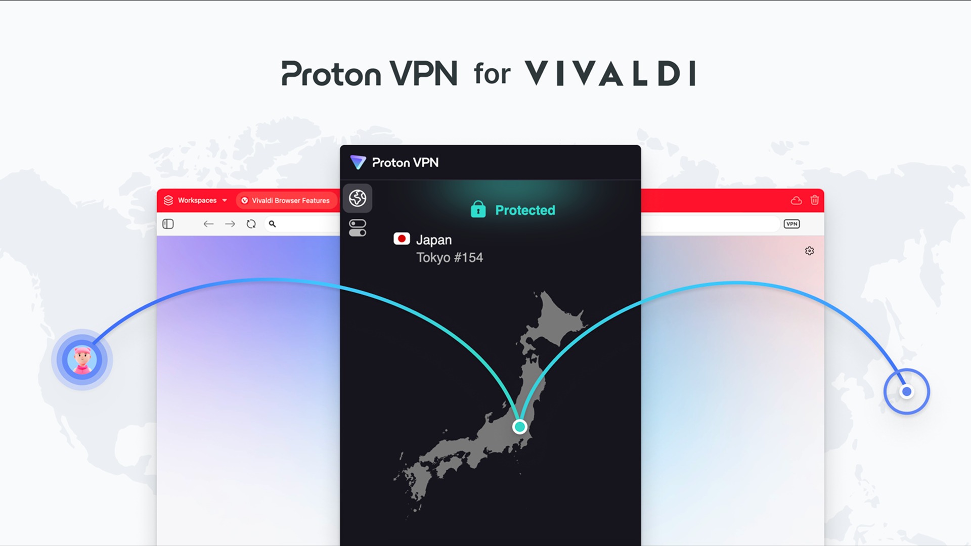 Proton VPNとVivaldiブラウザーが統合