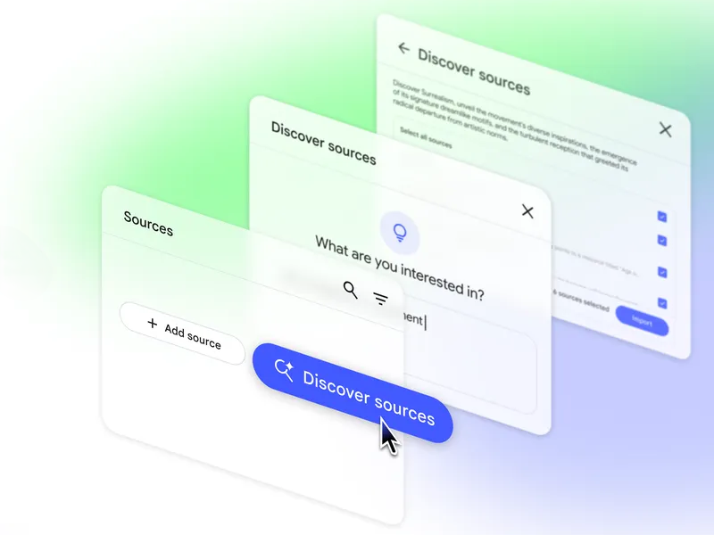 「NotebookLM」に新機能「ソースを発見」