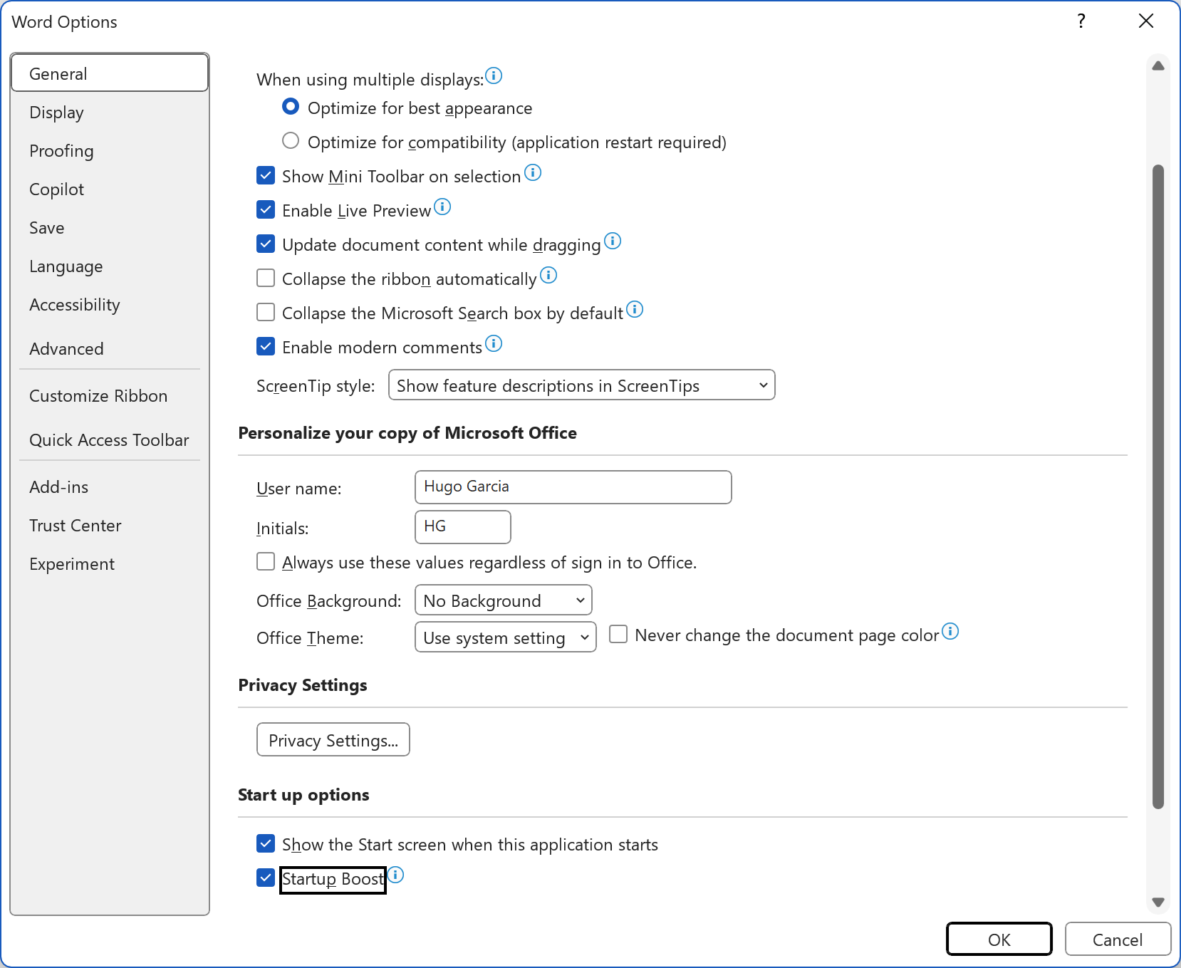 ユーザー側で無効化することも可能