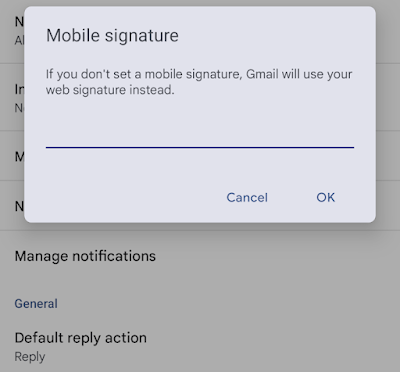 Android版「Gmail」アプリの署名機能が向上