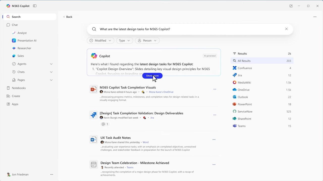 AIを活用した新しいエンタープライズ検索「Copilot Search」