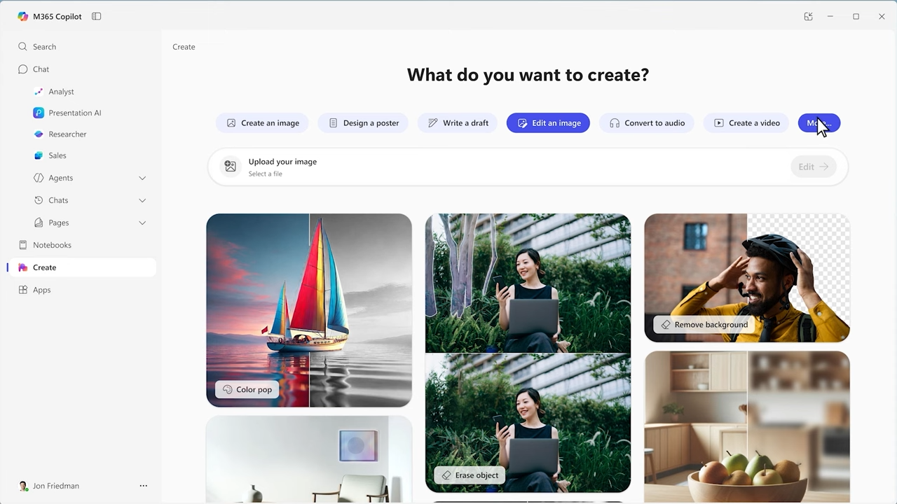 絵心のないユーザーでもデザイン性の高いコンテンツを作成できる「Create」
