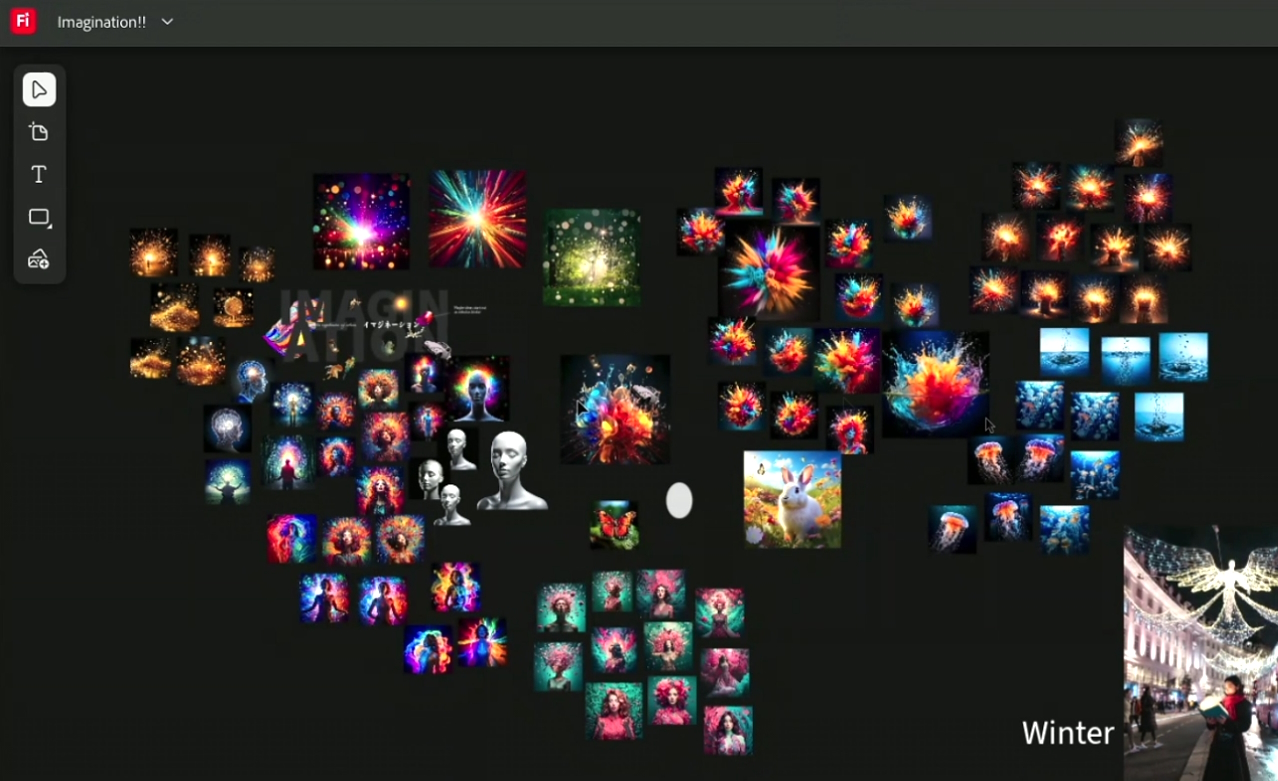 コンセプト探索のための共同作業が行なえる「Firefly ボード」