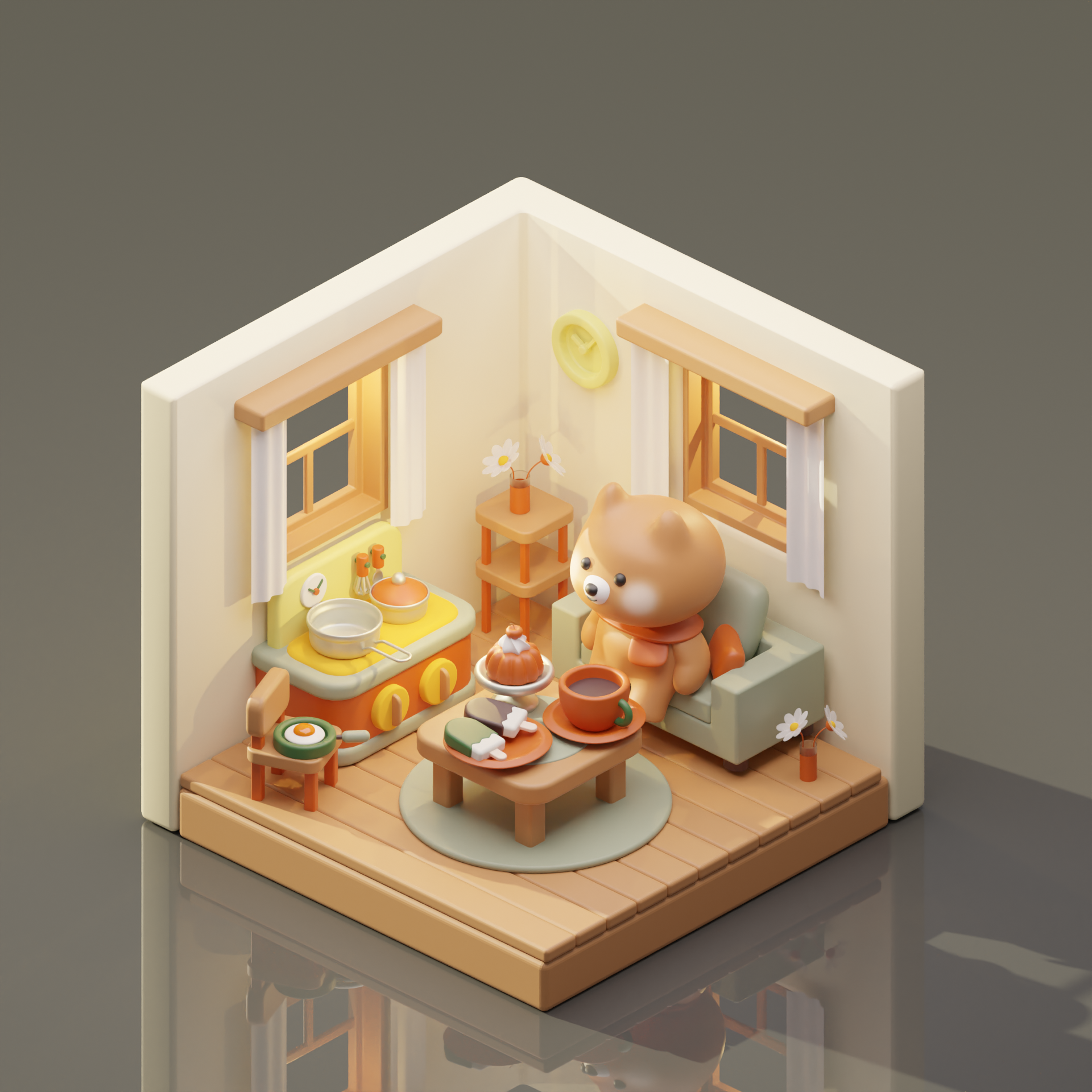 Blenderではこんなシーンをカンタンに作れる。「<a href="https://book.impress.co.jp/books/1122101166" class="n" target="_blank">10日でBlender 4入門</a>」では、そのテクニックを紹介中。