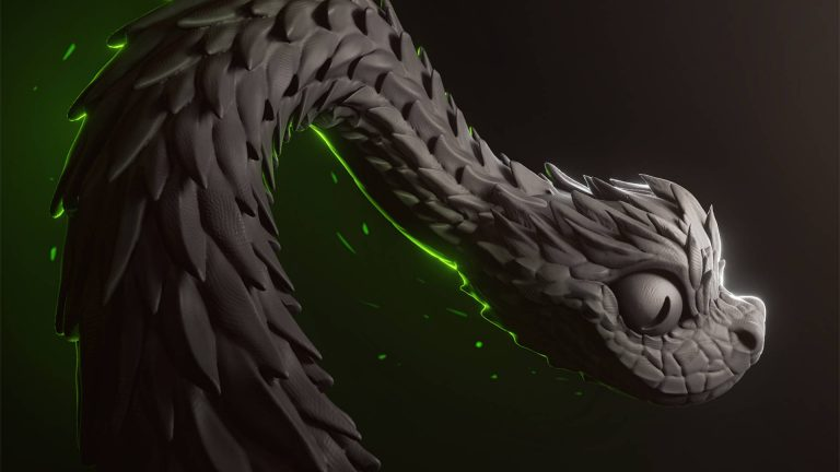 スカルプト機能の利用例 （<a href="https://www.blender.org/">Blender公式サイト</a>より）