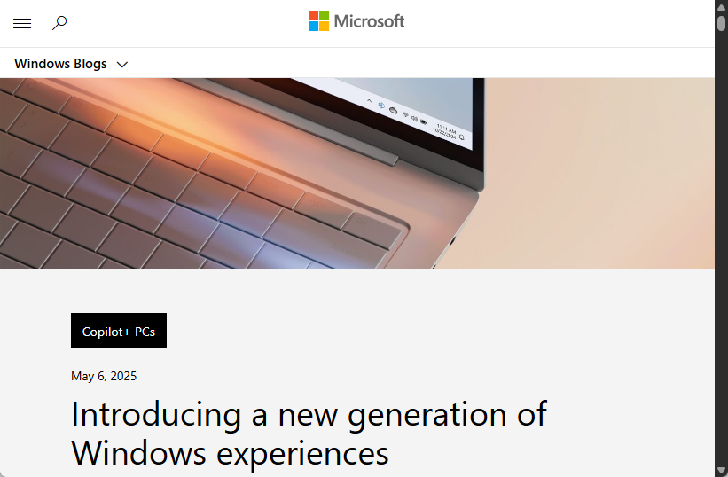 MicrosoftがCopilot+ PCの新機能を発表