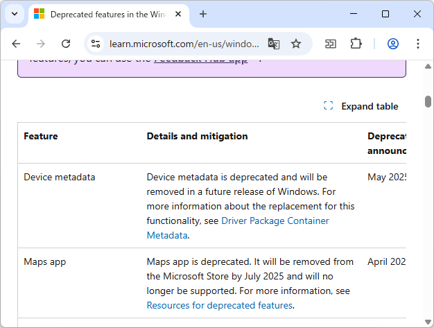 同社のアナウンス