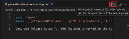プロンプトファイルを「再生」してすばやく反復処理