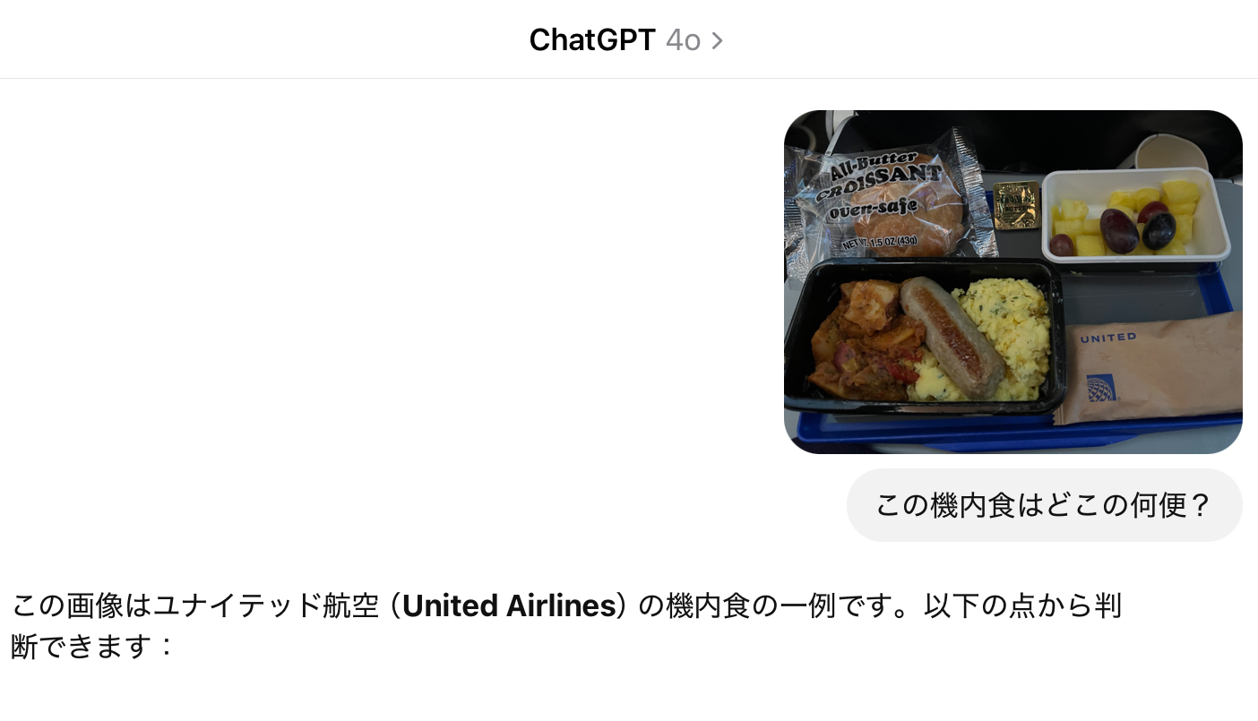 機内食の写真から航空会社を航空会社を判別させてみた